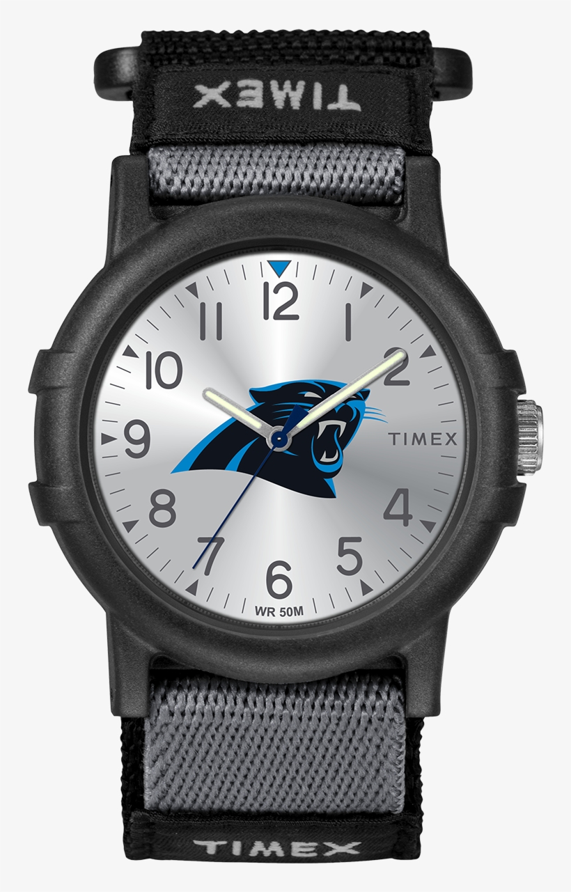 Recruit Carolina Panthers Large - Timex Camper T49713 Watch, transparent png #1723207