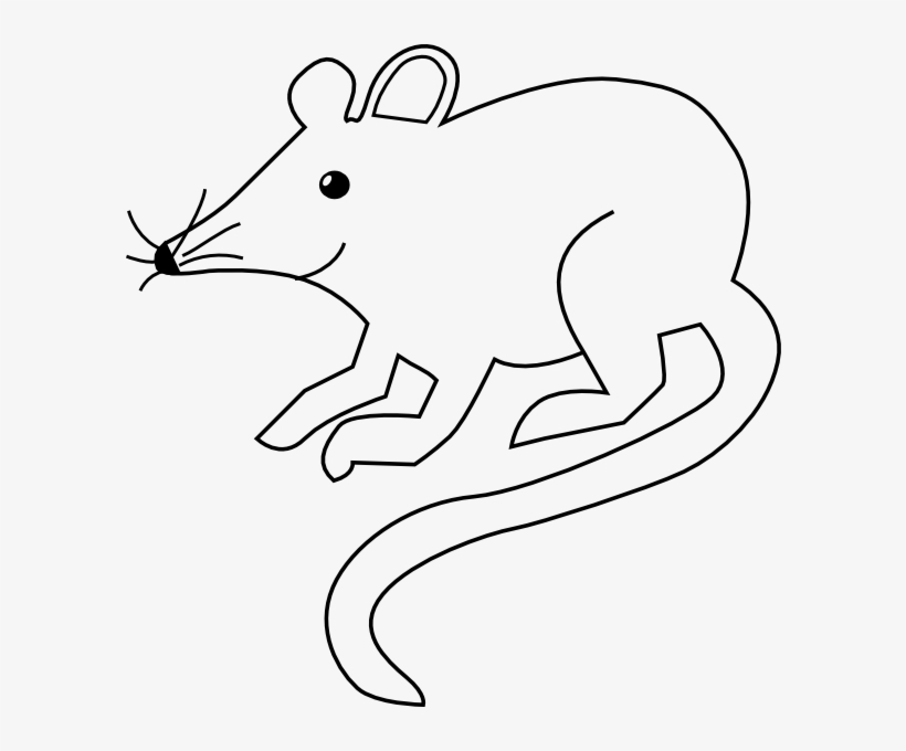 Picture Black And White Mice Clipart Outline - Mouse Cartoon Black And White, transparent png #1723520