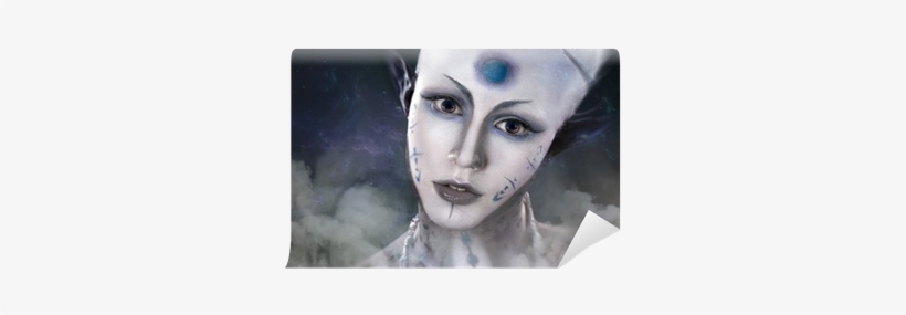 Beautiful Girl With The Mysterious Make-up Alien Wall - Swallowed ... Into The Pit, transparent png #1723942