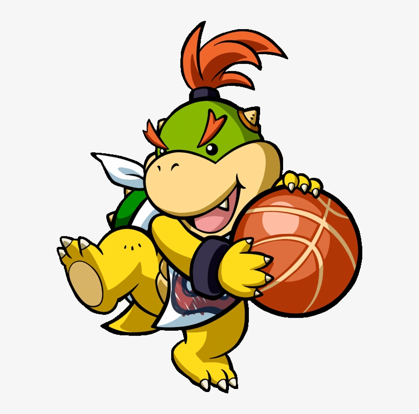Mario Hoops 3 On - Paper Mario Bowser Jr Png, transparent png #1724353