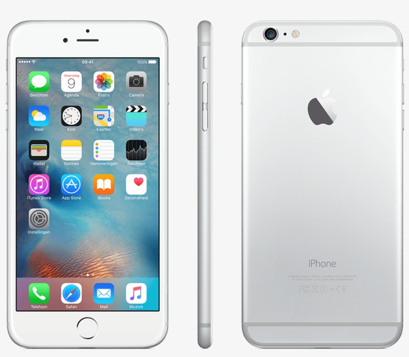 Apple Iphone 6 Plus - Apple Iphone 6 Plus - 16 Gb - Silver - Unlocked, transparent png #1724433