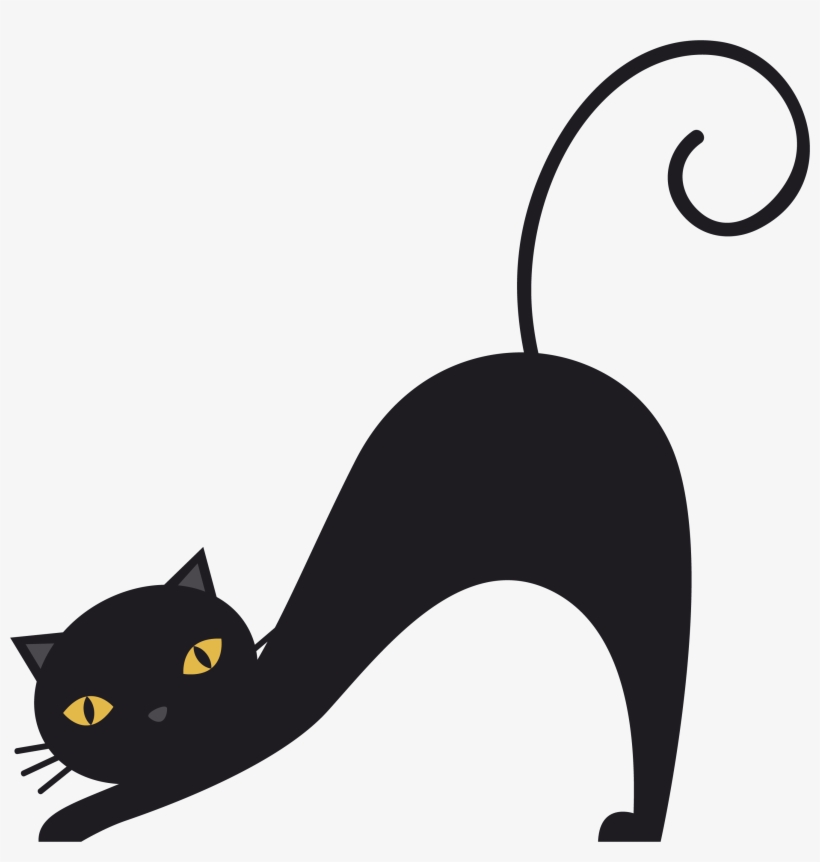 A Stretched Transprent Png Free Download - Cat Vector Png, transparent png #1724581