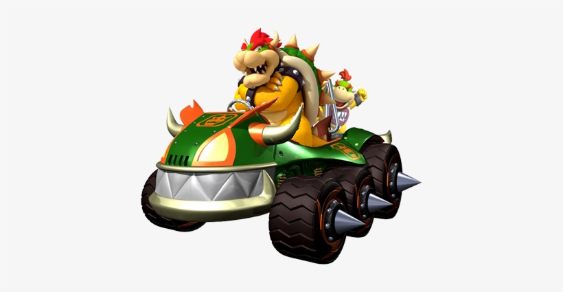 Mario Kart Double Dash Bowser And Bowser Jr Bowser - King Boo Vs Dry Bowser, transparent png #1724673