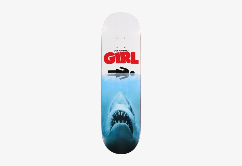 Girl Mariano Shark Attack Skateboard Deck - Jaws Poster, transparent png #1725462