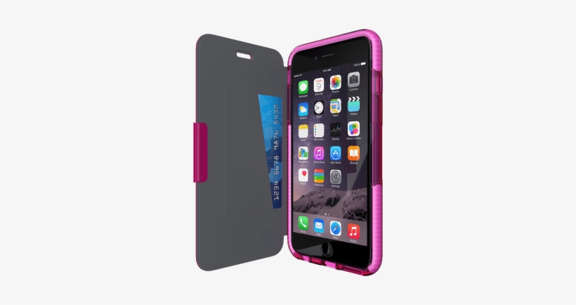 Front-right - Tech21 Evo Wallet Rosa, transparent png #1725764