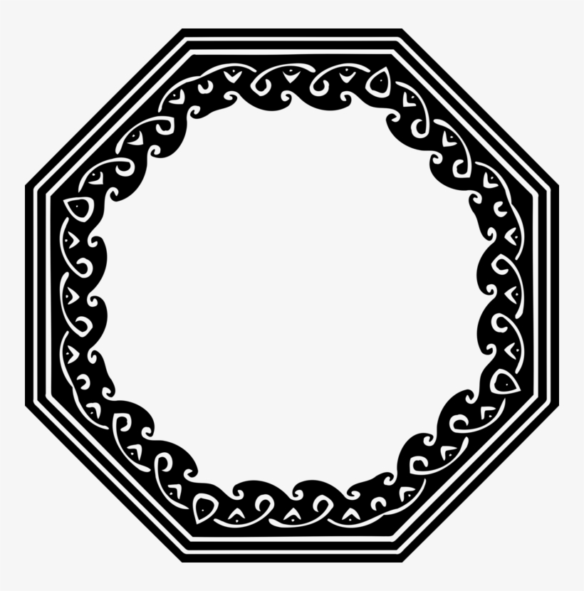 Picture Frames Octagon Shape Ornament Square - Shape, transparent png #1726152