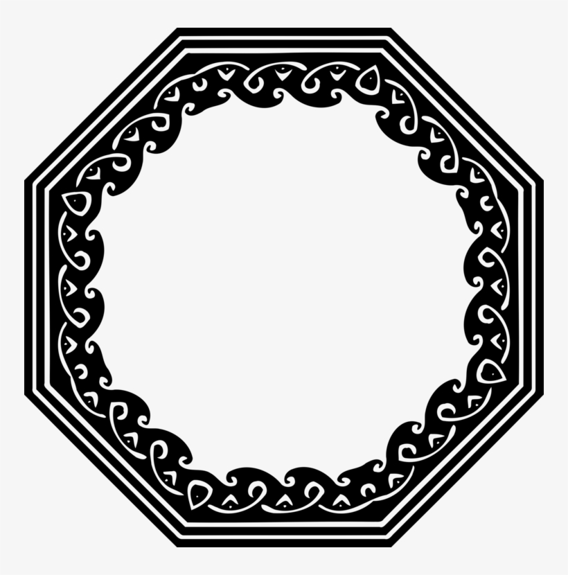 Picture Frames Octagon Shape Ornament Square Free