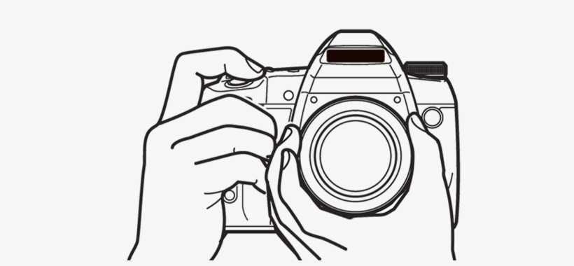 Collection Of Photographer With Camera Drawing Png - Dslr Camera Illustration Png, transparent png #1726266