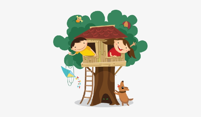 Clip Art Free Stock Children In The Treehouse Preschool - Tree House Clipart, transparent png #1726396