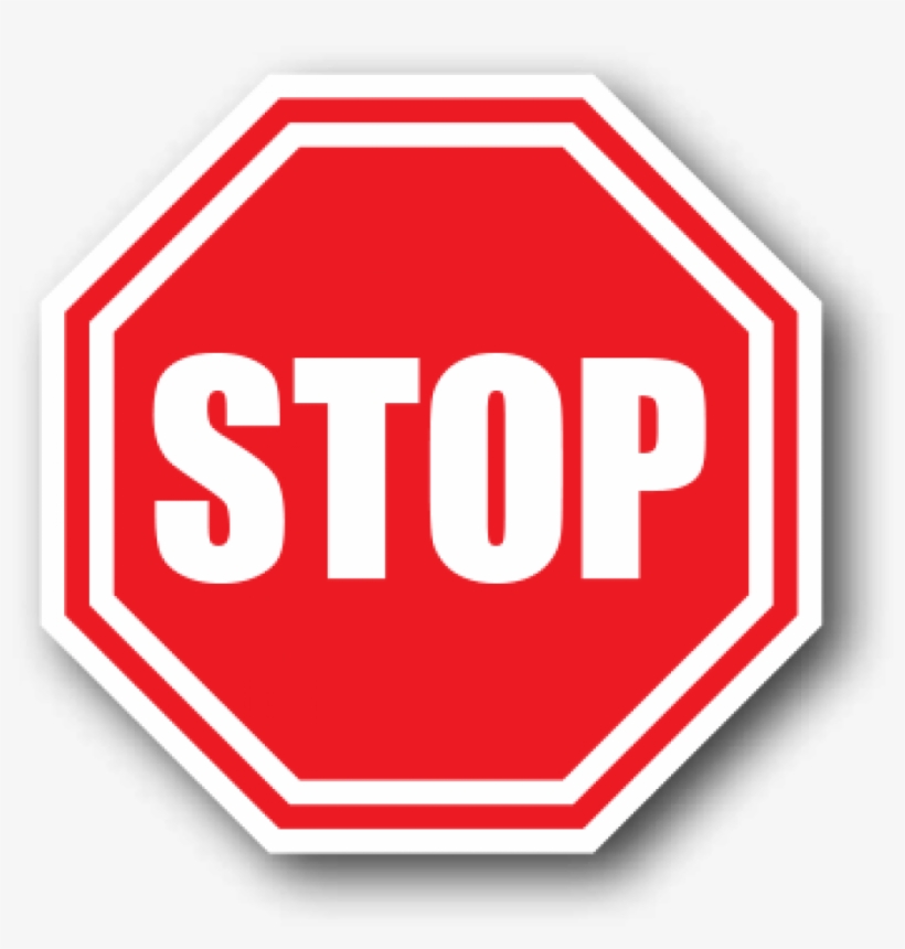 Durastripe Floor Red Octagonal Stop Safety Sign - Safety Signs In The Workshop, transparent png #1726397