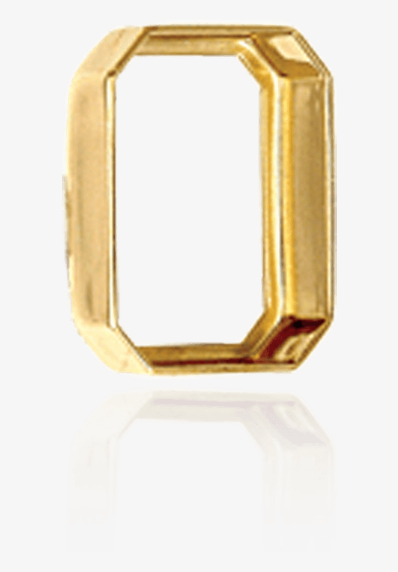 14k, Sterling Silver Octagon Shape Low Bezels - Diamond, transparent png #1726519