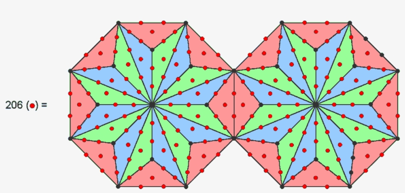 206 Hexagonal Yods In Two Joined Type B Octagons - Yod, transparent png #1727125