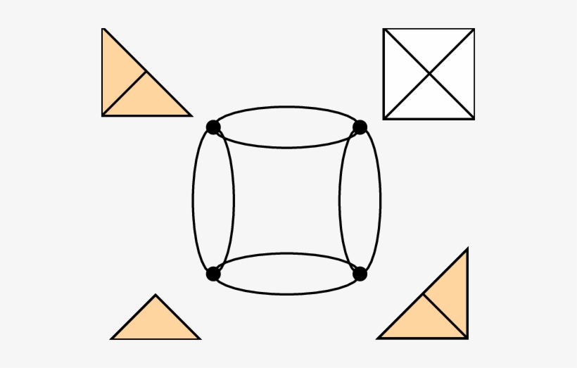 Four Flat Configurations Of A Square Piece Of Paper - C, transparent png #1727838