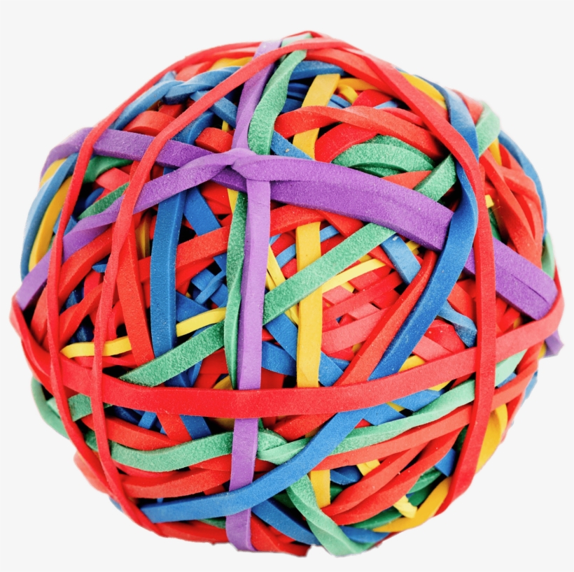 Ball Of Rubber Bands Png - Rubber Bands Clip Art, transparent png #1728381