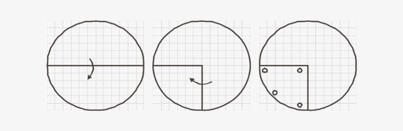 A Piece Of Paper Is Folded And Cut As Shown Below In - Circle, transparent png #1728404