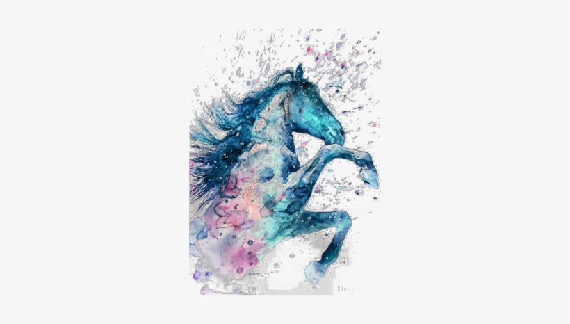 Caballos Acuarela, transparent png #1728443