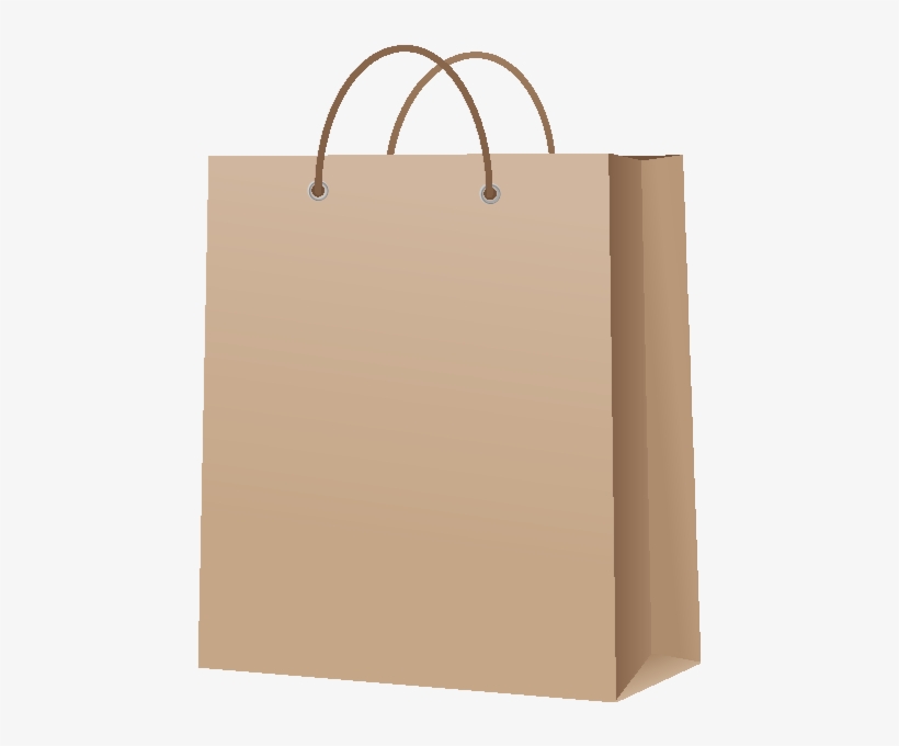 Paperbag Brown - Paper Bag Vector Png, transparent png #1728541
