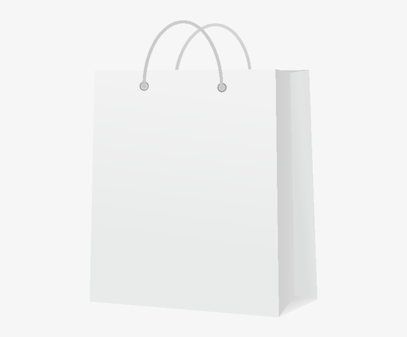 Paperbag White - White Paper Bag Design, transparent png #1728625