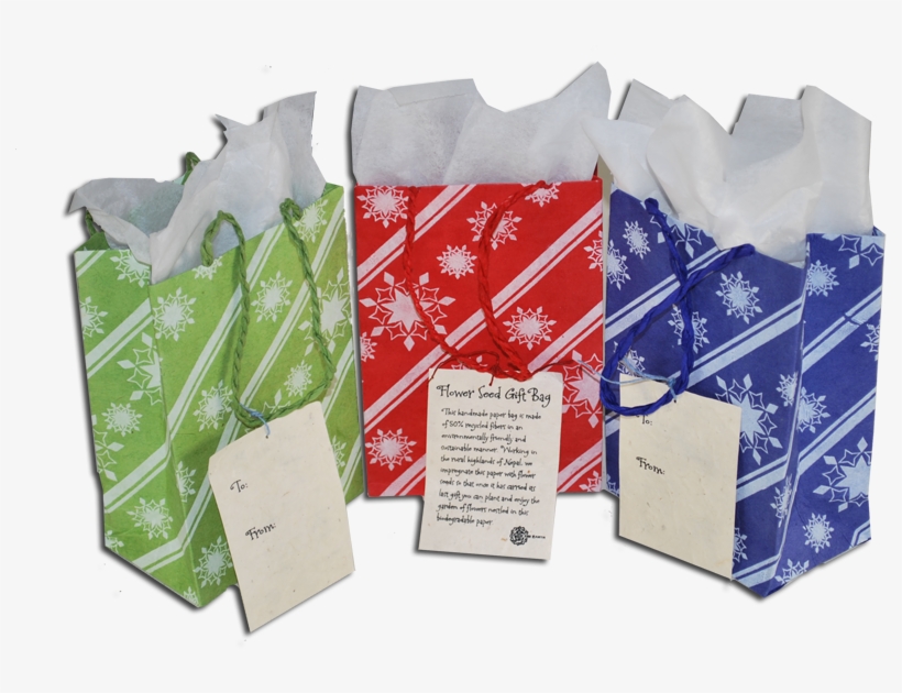 Holiday Seeded Gift Bags, Holiday Seeded Gift Bags - Gift, transparent png #1728905