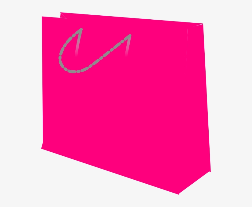 Bag Clip Art - Pink Shopping Bag Clipart, transparent png #1728910