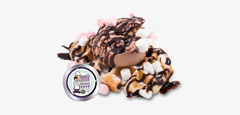 Chocolate Waffle - Waffle Sauce Chocolate Png, transparent png #1729157