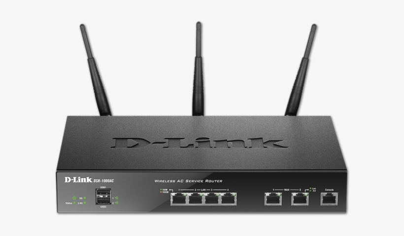 D Link Dsr 1000ac - D-link Dsr-1000ac Wireless Router - 2.4 Ghz / 5 Ghz, transparent png #1729199