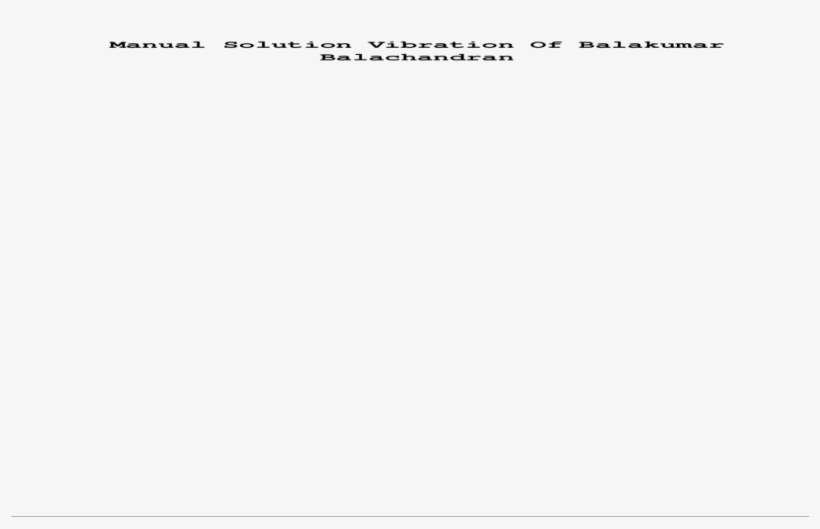 Manual Solution Vibration Of Balakumar You Are Looking - Parallel, transparent png #1729559