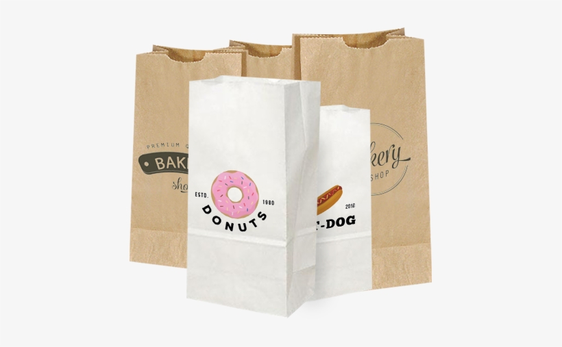 Custom Bagel And Donut Paper Bags - Paper, transparent png #1729605