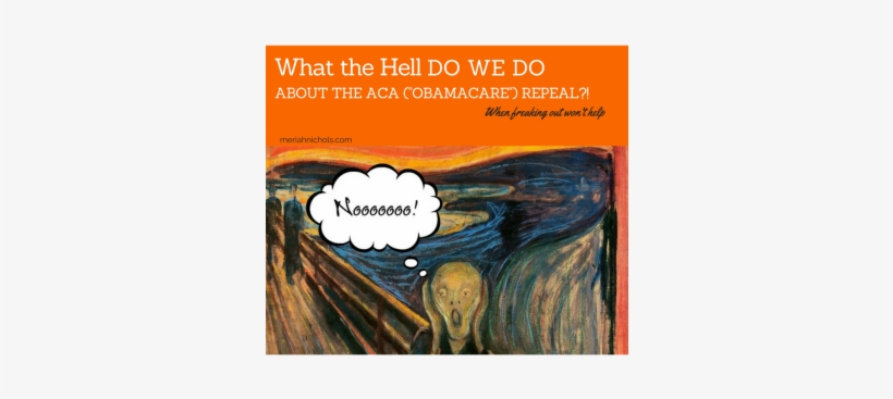Orange Background With The Scream And A Thought Bubble - Edvard Munch, transparent png #1729752