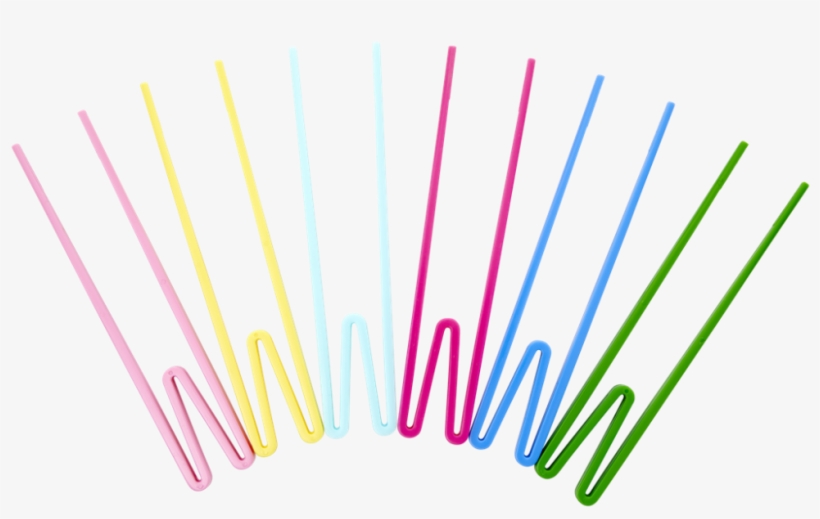 Plastic 'beginner Friendly' Chopsticks In Assorted - Børne Spise Pinde, transparent png #1729974
