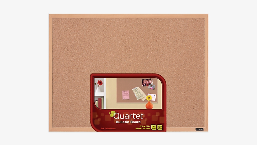Quartet Cork Bulletin Board, 11 X 17, Oak Finish Frame - Quartet Cork Bulletin Board, 11-inch X 17-inch, Oak, transparent png #1730302
