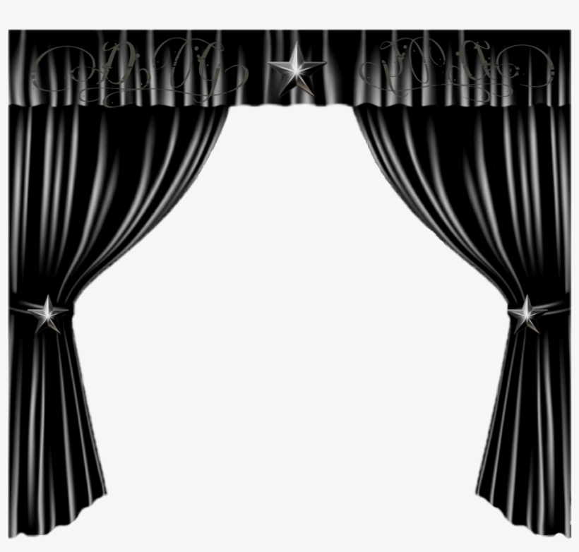 Image Free Black Theatre Curtain Blackcurtain Blacktheatre - Theatre Drapes, transparent png #1730359