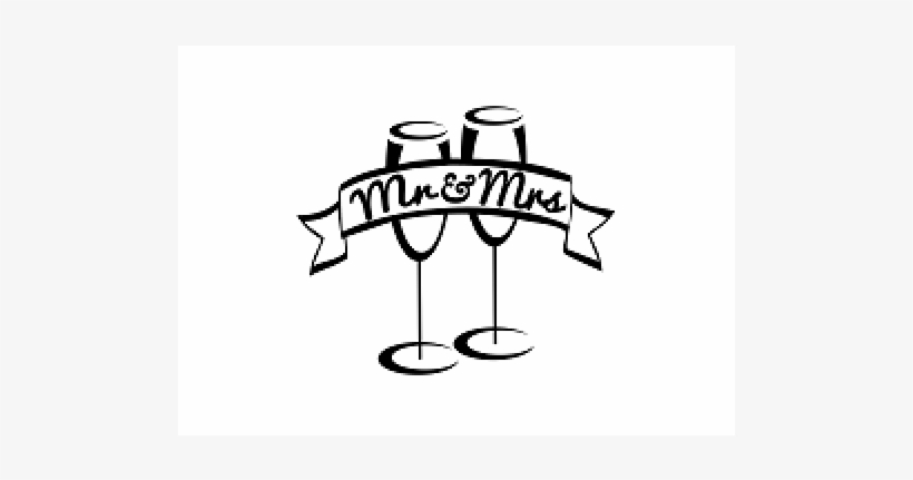 Mr & Mrs Champagne Flutes Bookami® Silhouette Book - Posterazzi Wine 2 C Poster Print By Lauren Gibbons, transparent png #1730470
