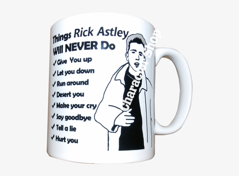 Things Rick Will Never Do Mug - Coffee Cup, transparent png #1730528
