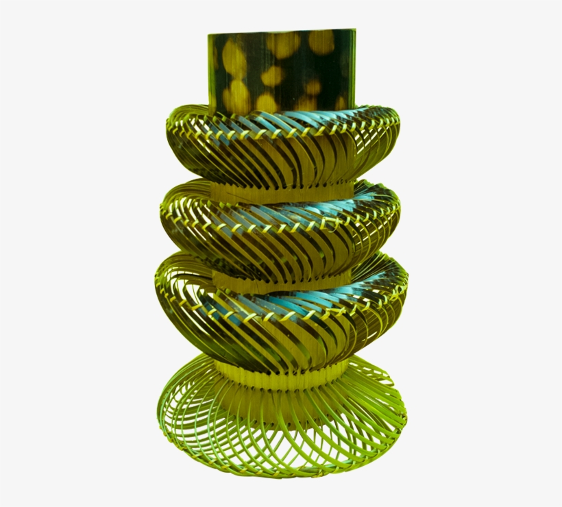 Four Step Globe Bamboo Flower Vase In Brown - Vase, transparent png #1730553