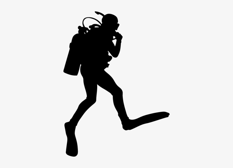 Diver Clipart Silhouette - Scuba Diver Silhouette, transparent png #1730578