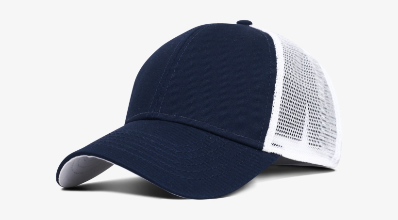 Navy/white - Dark Blue And White Cap, transparent png #1730595