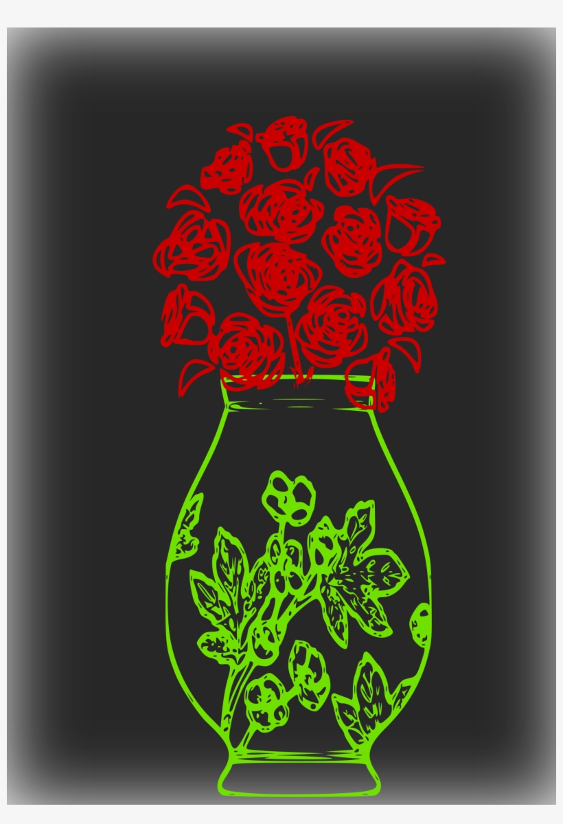 This Free Icons Png Design Of Glowing Flower Vase, transparent png #1730617