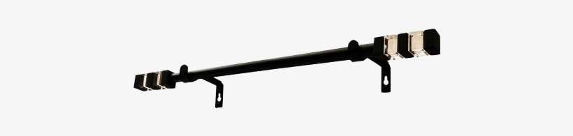 Image For Black Steel Adjustable Curtain Pole - Rifle, transparent png #1730938