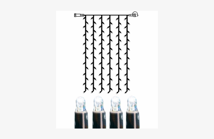 Curtain Lights Extra System Led - System Led 465-58 Extra Rideau Lumineux Led Lumière, transparent png #1731066