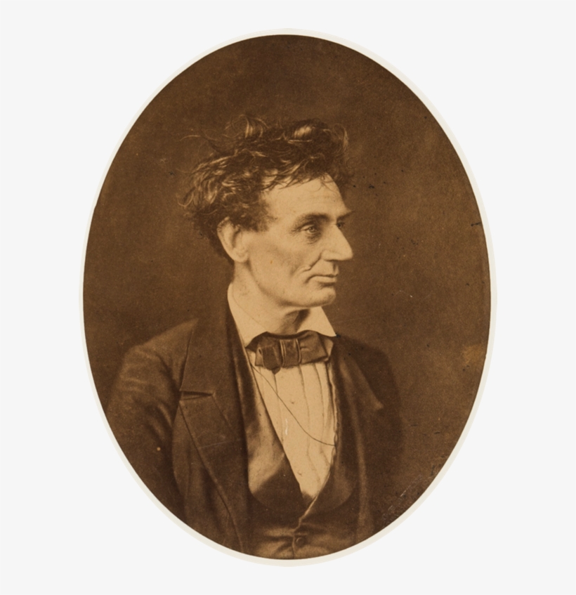 Abraham Lincoln Refusing To Straighten His Hair, - Abraham Lincoln Alexander Hesler, transparent png #1731285