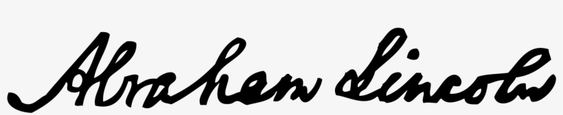 Open - Abraham Lincoln Signature Png, transparent png #1731349