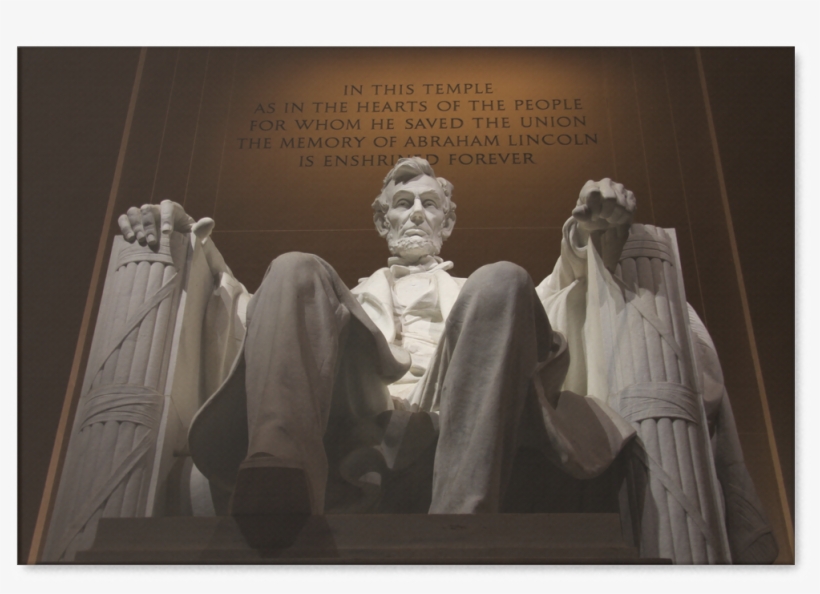 Abraham Lincoln - Poster: Hicks' The Lincoln Memorial, Washington Dc.,, transparent png #1731368