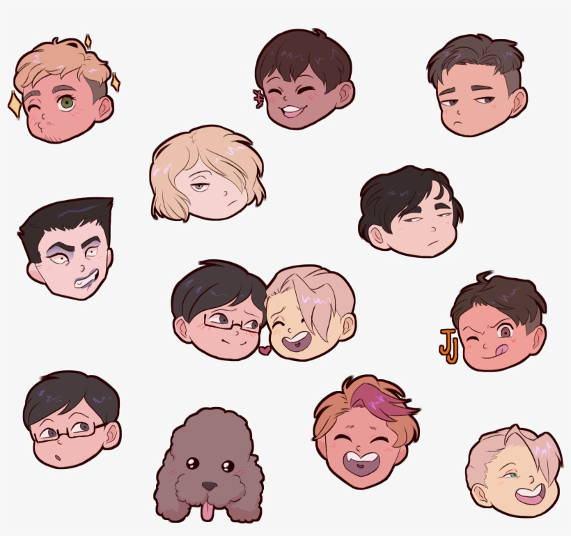 Author Comments - Yuri On Ice Stickers, transparent png #1731369