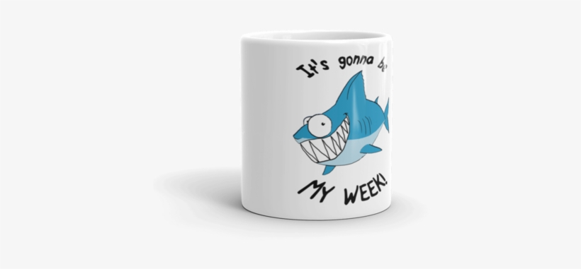 Optimist Shark Mug - Great White Shark, transparent png #1731878