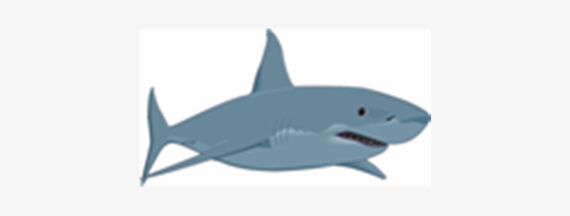 Cartoon Fish Great White Shark - Cartoon Great White Shark, transparent png #1731920