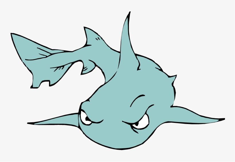 Bull Shark Clipart Angry Shark Pencil And In Color - Shark, transparent png #1731924