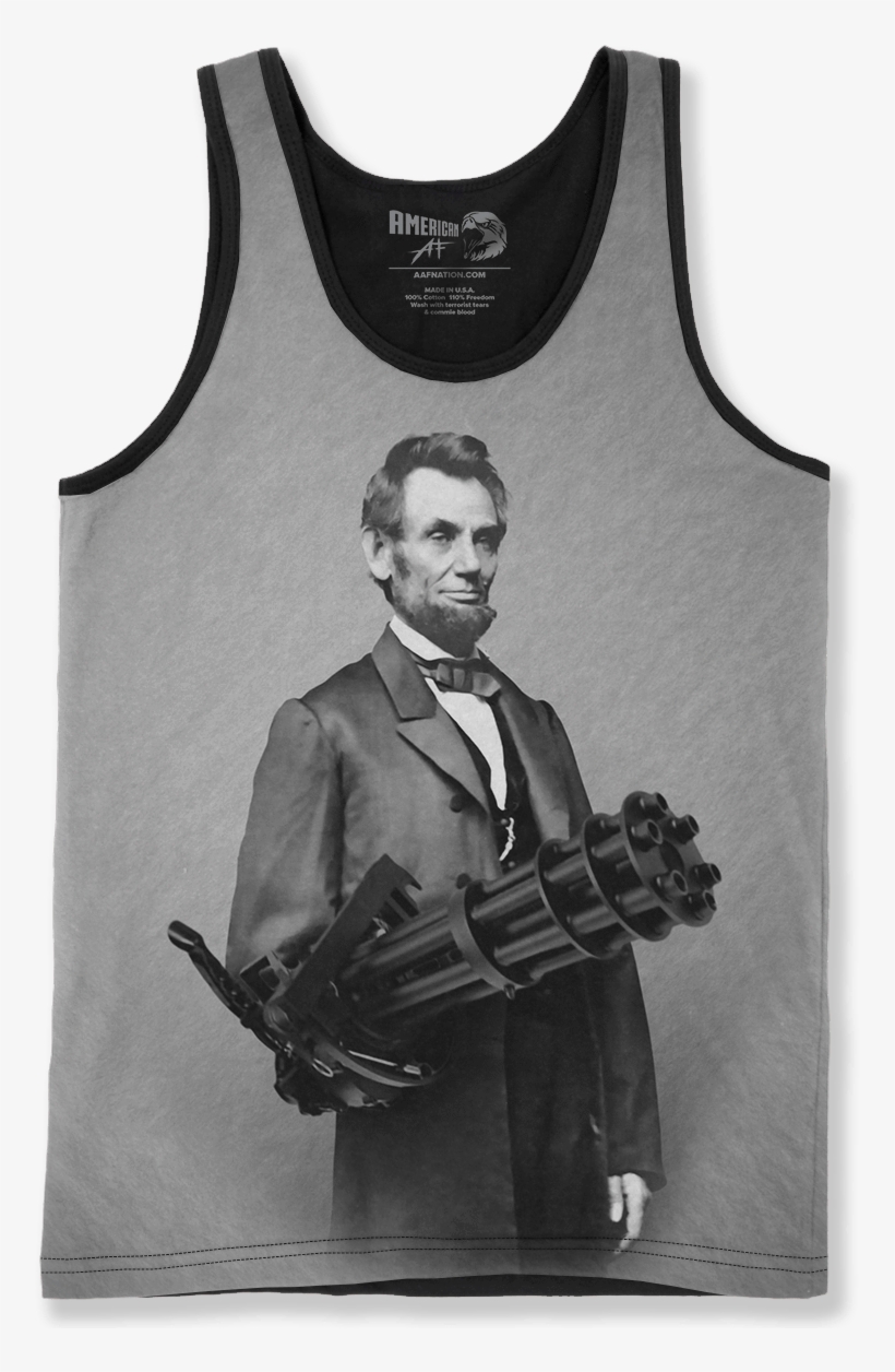 Chain Gun - Aberham Lincon With Guns, transparent png #1732117