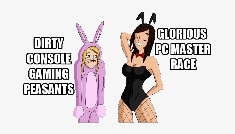 Back To The Content 'pc Master Race' - Cartoon, transparent png #1732144