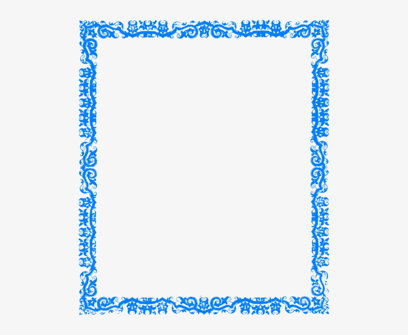 Elegant Border Blue Png, transparent png #1732334